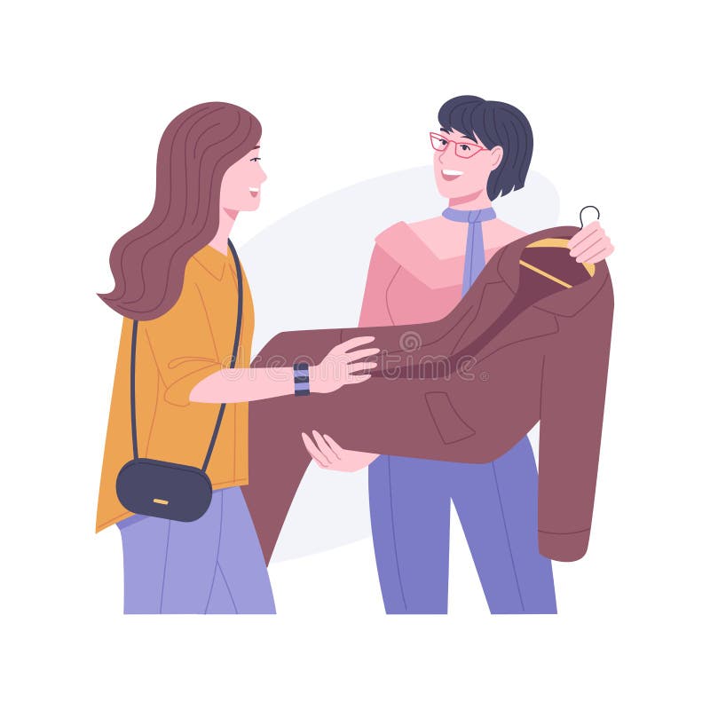 Personal stylist helps to pick right clothes, - Stock Illustration  [94672480] - PIXTA