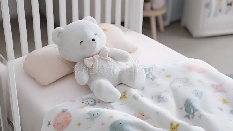 Personalized gift, Personalized baby blanket with name embroidery soft. vector illustration