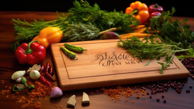 Personalized gift wood royalty free illustration