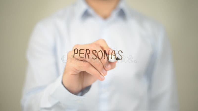 Personas , Man writing on transparent screen,high quality