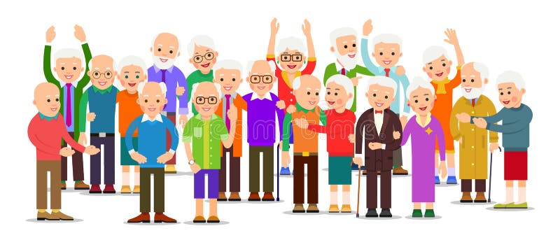 Personas mayores del grupo Apriete m?s viejos hombres y a las mujeres Gente mayor alegre al aire libre Los pares felices viajan j libre illustration Personas mayores del grupo Apriete m?s viejos hombres y a las mujeres Gente mayor alegre al aire libre Los pares felices viajan j libre illustration