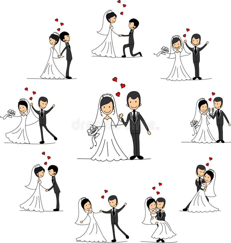 Personnages De Dessin Anime De Mariage Vecteur Illustration De Vecteur Illustration Du People Isolement Personnages De Dessin Anime De Mariage Vecteur Illustration De Vecteur Illustration Du People Isolement