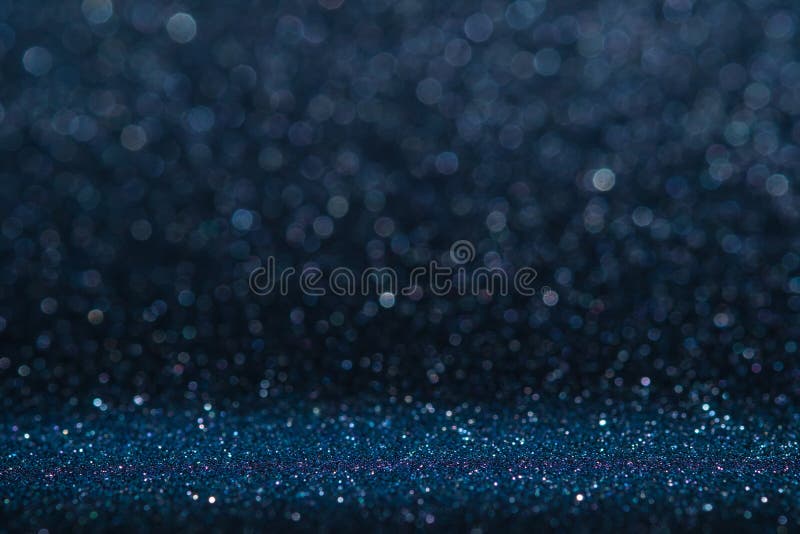 Perspec scintillante della parete e del pavimento di scintillio dei blu navy scuri astratti
