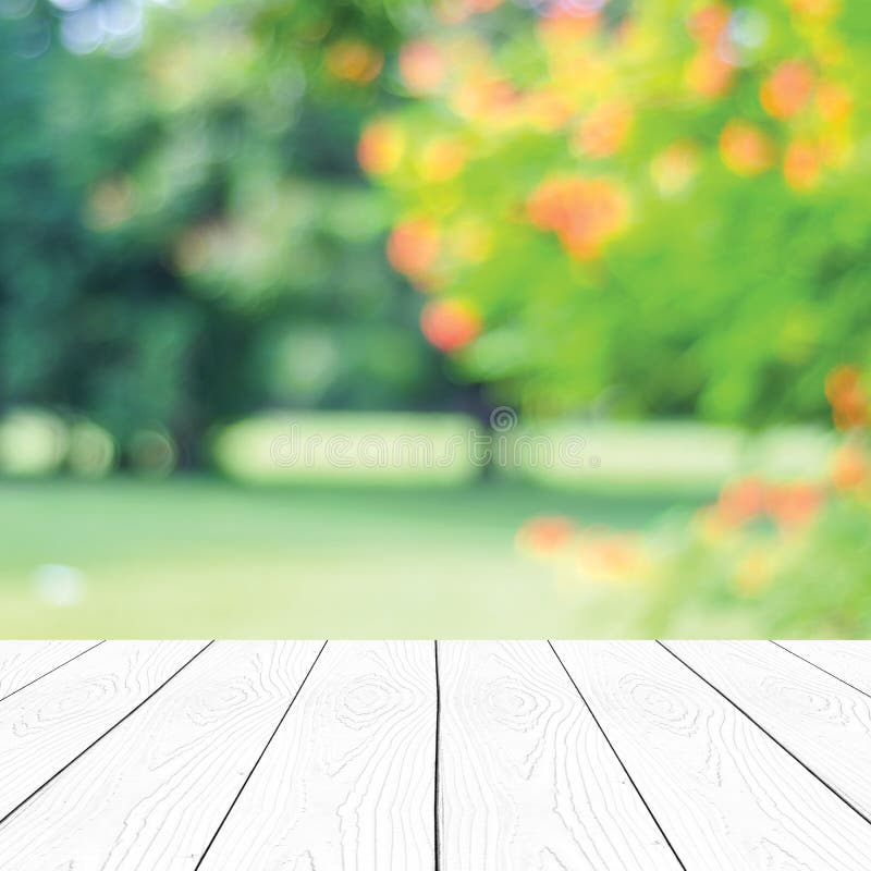 Perspective White Wood and Blur Nature Park Outdoor Background, Wooden Table  Top Surface for Food, Product Display Backdrop Stock Photo - Image of  nature, backdrop: 180222238
