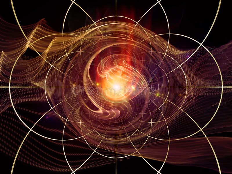Perspectives of Abstract Visualization stock illustration