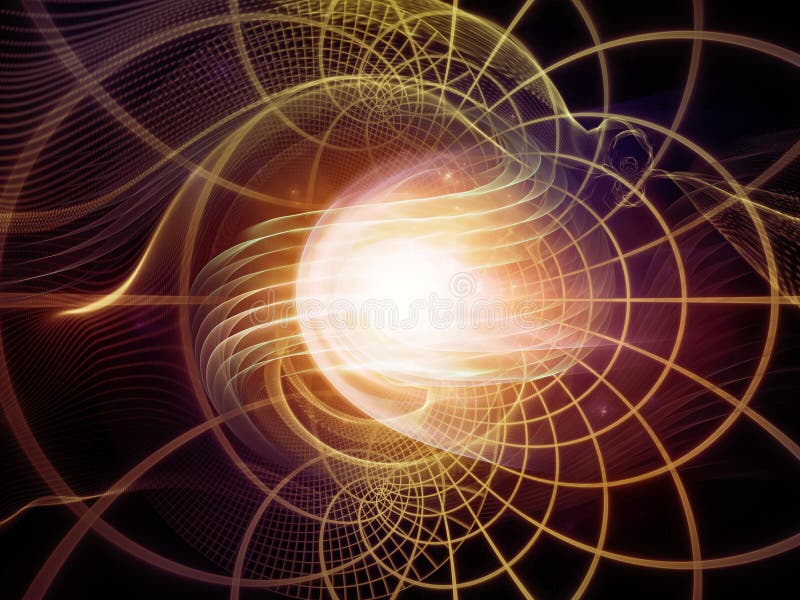 Perspectives of Abstract Visualization stock illustration