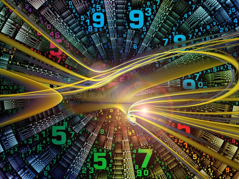 Perspectives of Digital World stock illustration