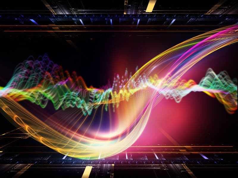 Perspectives of Fractal Realms royalty free stock images