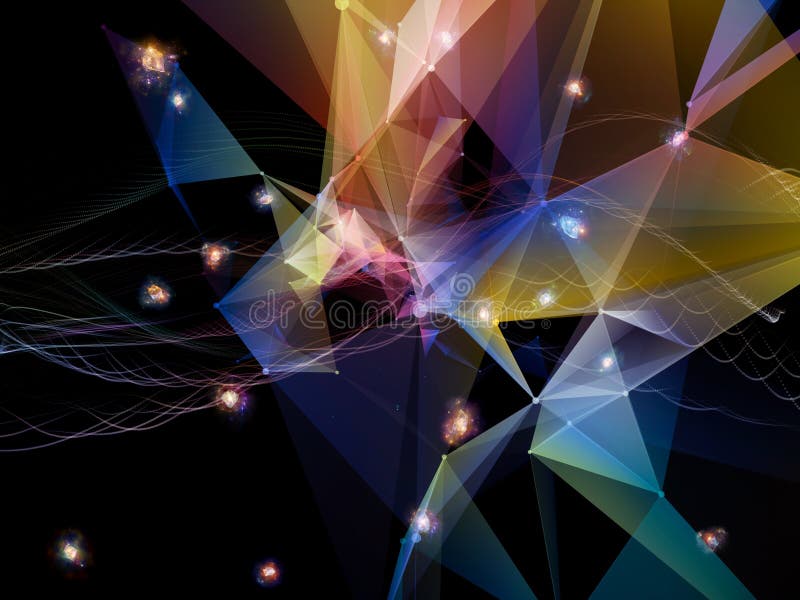 Perspectives of Virtual World vector illustration