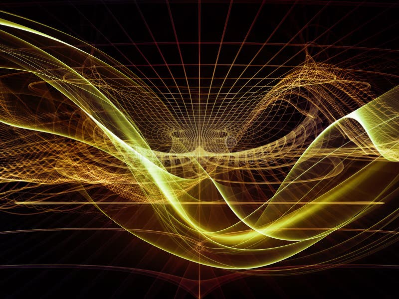 Perspectives of Virtual World stock illustration