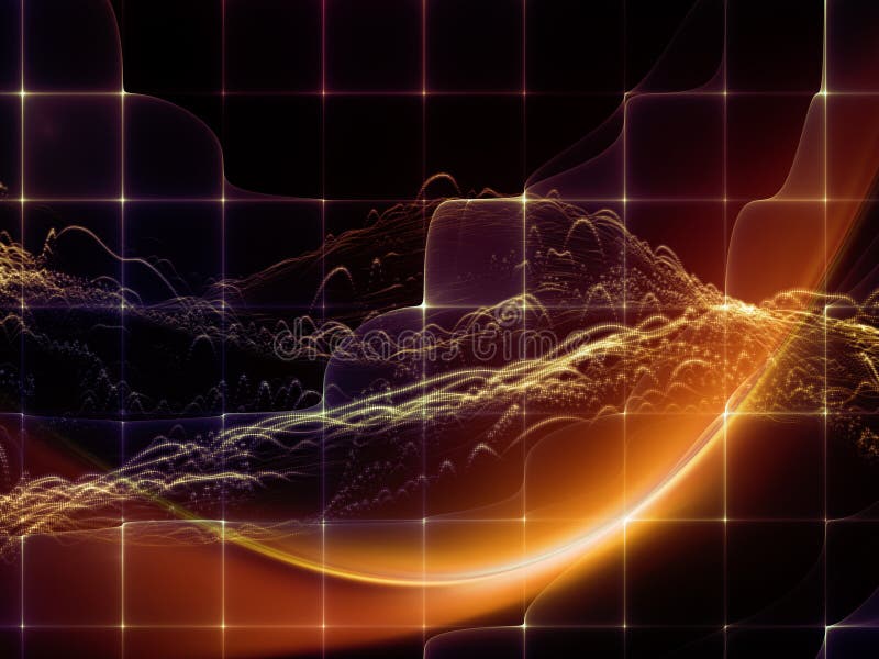 Perspectives of Virtual World stock illustration