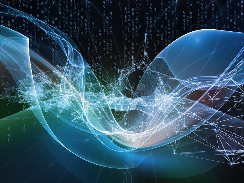 Perspectives of the Virtual World stock illustration