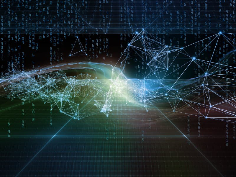 Perspectives of the Virtual World stock illustration