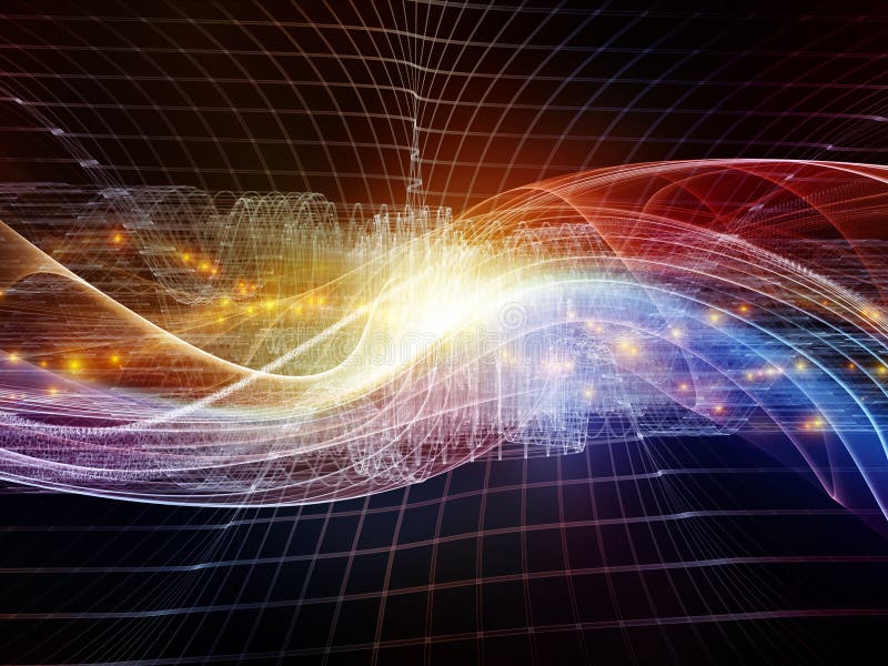Perspectives of Virtual World stock illustration