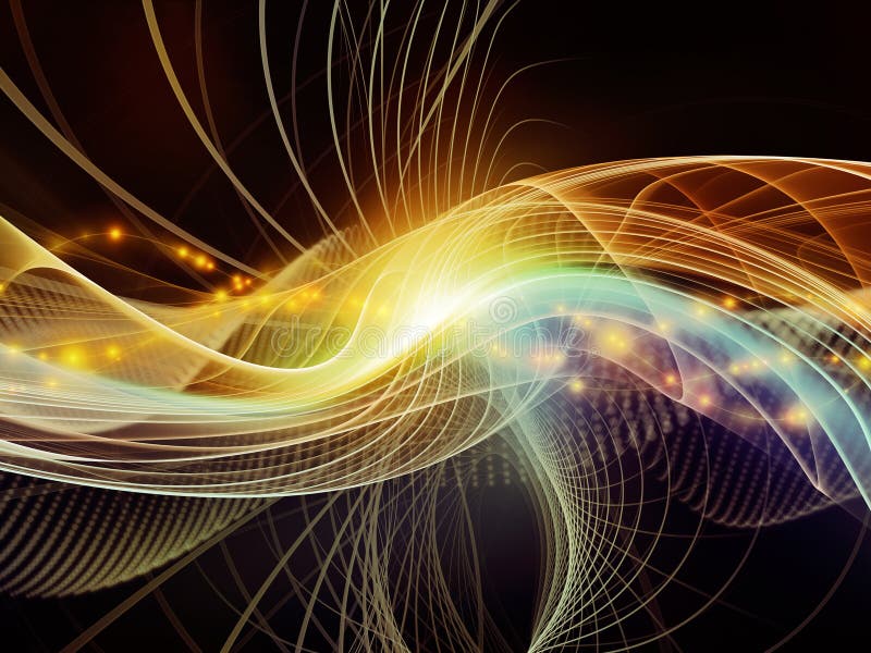 Perspectives of Virtual World stock illustration