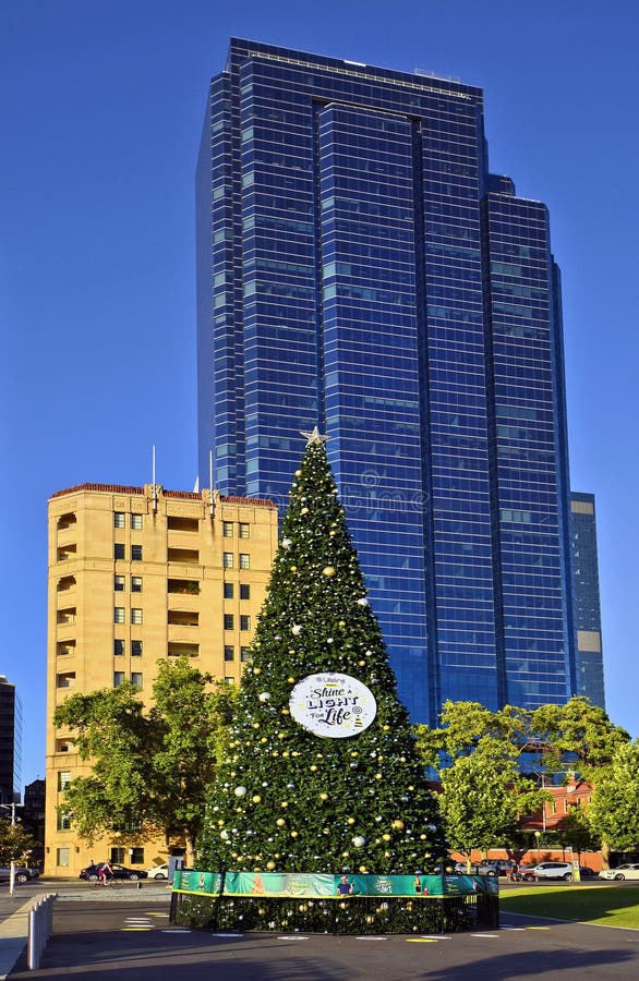 Australia, WA, Perth, Christmas Decoration Editorial Stock Image
