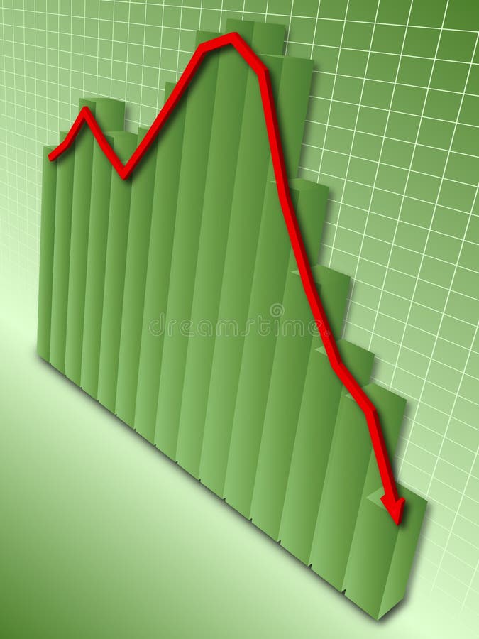 Perte financière illustration de vecteur. Illustration du plan 10039760