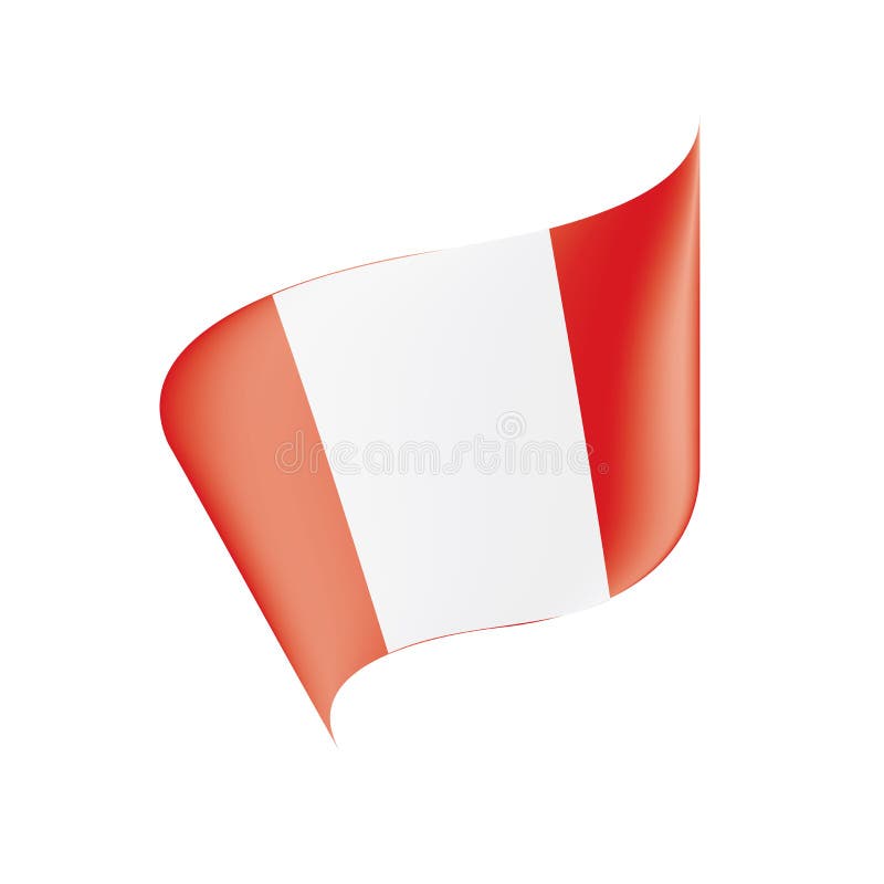 Peru Flag, Vector Illustration Stock Illustration - Illustration of ...