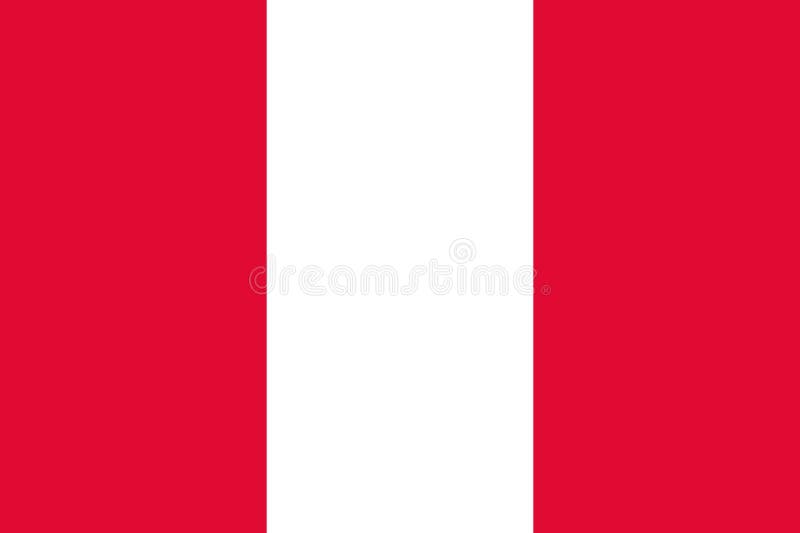 Peru National flag pattern background. Realistic national flag design. Abstract vector template vector illustration
