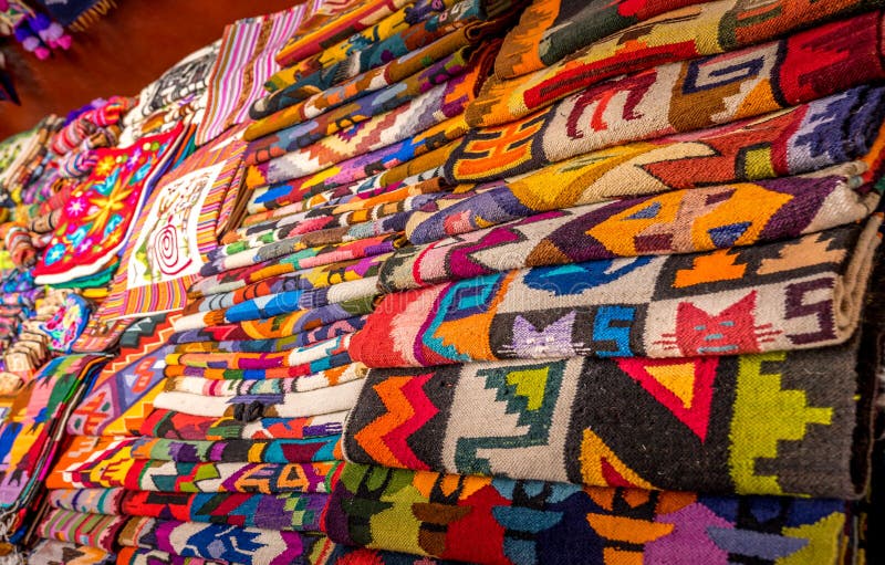Peruansk traditionell colurful hemslöjdtextil fotografering för bildbyråer Peruansk traditionell colurful hemslöjdtextil fotografering för bildbyråer