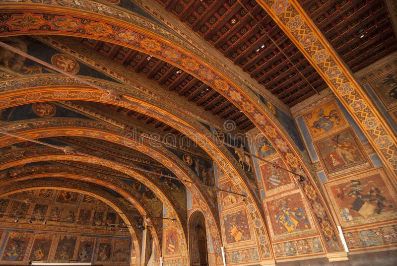 Perugia, interior of historic palace royalty free stock photos Perugia, interior of historic palace royalty free stock photos
