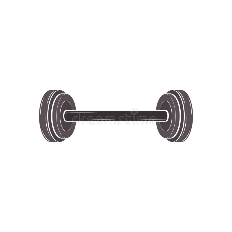 silueta barra con pesas para gimnasio o aptitud deporte símbolo