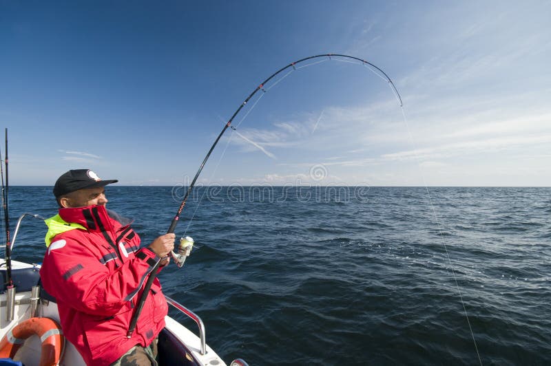 Pesca de mar imagens de stock royalty free Pesca de mar imagens de stock royalty free