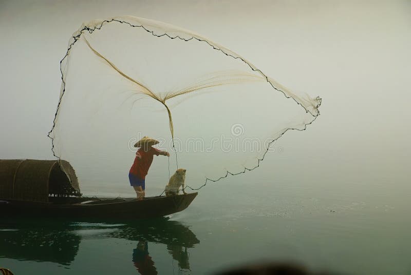 Pesca de XiaoDongJiang foto de archivo libre de regalías Pesca de XiaoDongJiang foto de archivo libre de regalías