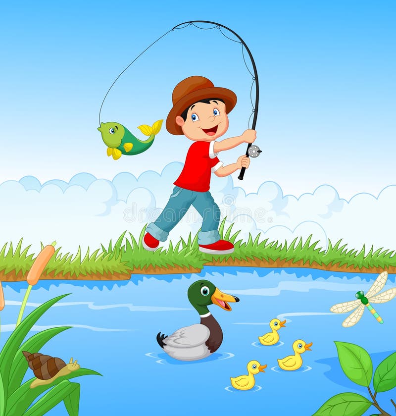 Pesca del niño pequeño