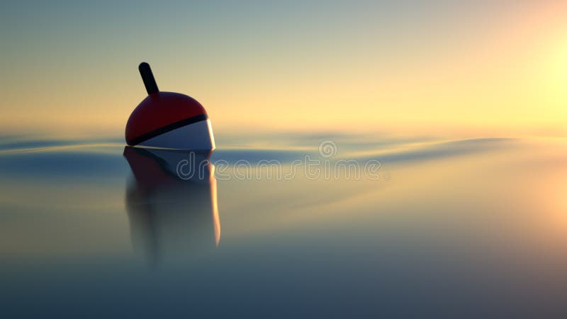 Pesca na noite com um bobber foto de stock royalty free Pesca na noite com um bobber foto de stock royalty free