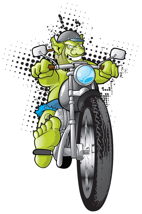 Pesca à corrica do grupo da motocicleta ilustração royalty free Pesca à corrica do grupo da motocicleta ilustração royalty free