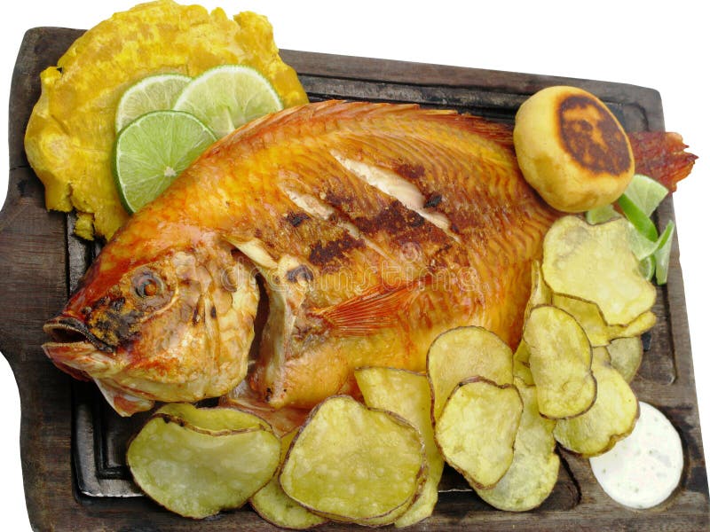 Pescado frito con patatas fritas fotos de archivo Pescado frito con patatas fritas fotos de archivo
