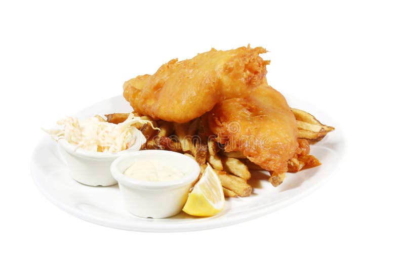 Pescado frito con patatas fritas imagen de archivo Pescado frito con patatas fritas imagen de archivo