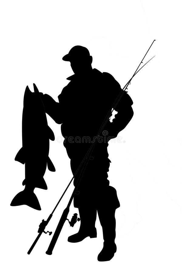 Pescador con un pescado