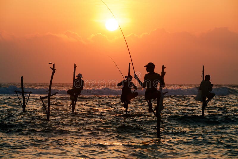 Pescadores tradicionais foto de stock royalty free Pescadores tradicionais foto de stock royalty free