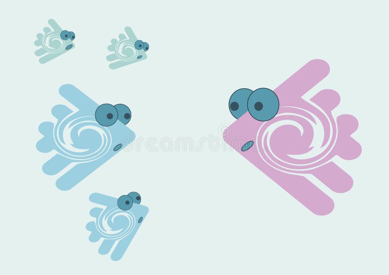 Pescados abstractos stock de ilustración Pescados abstractos stock de ilustración