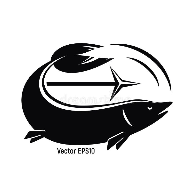 Pescados Con El Arpón Para Pescar Ilustración del Vector - Ilustración de  spearfishing, deletreado: 122883289