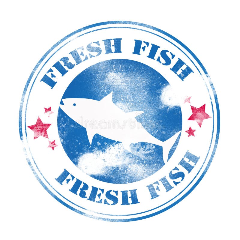 Pescado fresco stock de ilustración