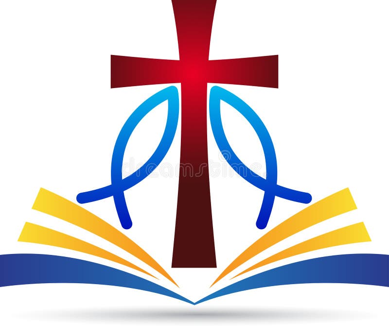 Pesce della bibbia dell'incrocio di Gesù royalty illustrazione gratis Pesce della bibbia dell'incrocio di Gesù royalty illustrazione gratis