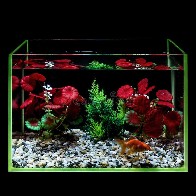Pavsicgn Kit Acquario,Mini Vasca Per Pesci Betta - Acquario Decorativo Per Tartarughe Terrestri, Vasca Trasparente Per Casa