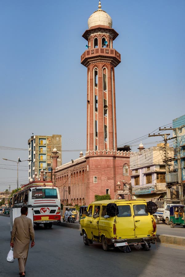 Peschawar-Verkehr Kpk Pakistan stockbild Peschawar-Verkehr Kpk Pakistan stockbild
