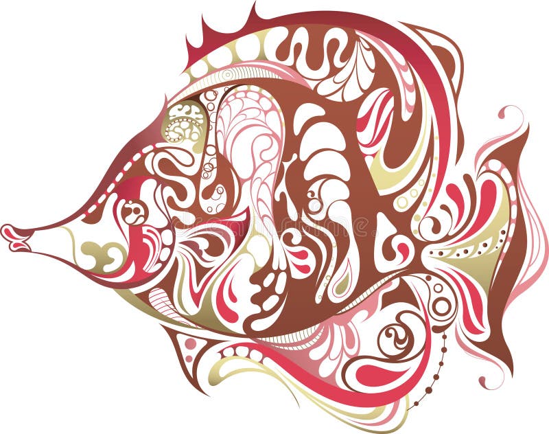 Pesci tropicali royalty illustrazione gratis Pesci tropicali royalty illustrazione gratis