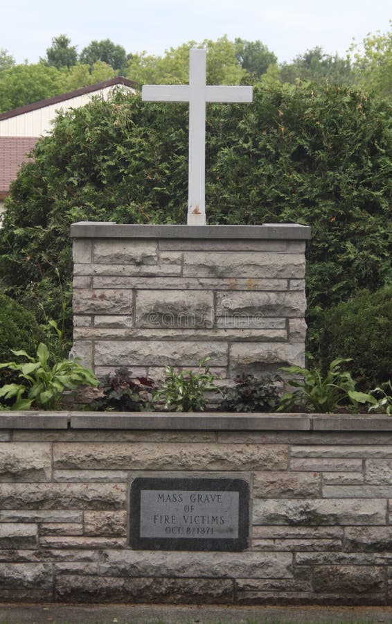Peshtigo Fire Cemetery Mass Grave Editorial Stock Image Image of