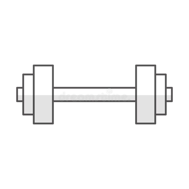 Peso della testa di legno della palestra royalty illustrazione gratis Peso della testa di legno della palestra royalty illustrazione gratis