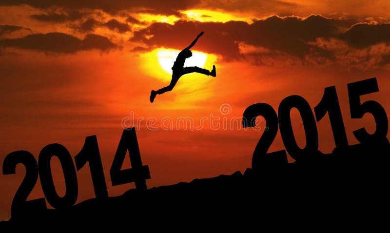 A pessoa que salta sobre 2015 A pessoa que salta sobre 2015