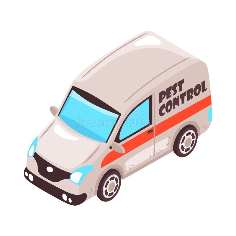 Pest Control Car stock illustration