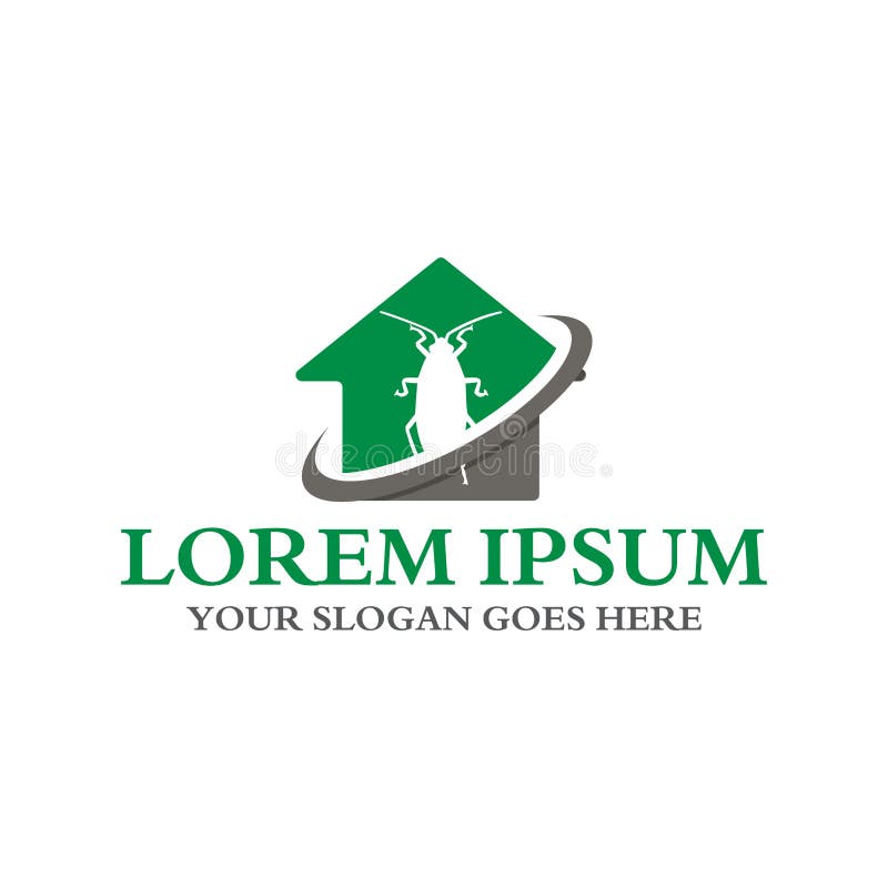 Pest control logo , pesticide logo royalty free illustration