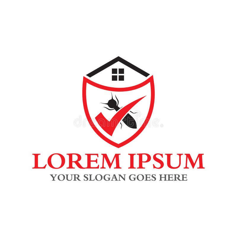 Pest control logo , pesticide logo royalty free illustration