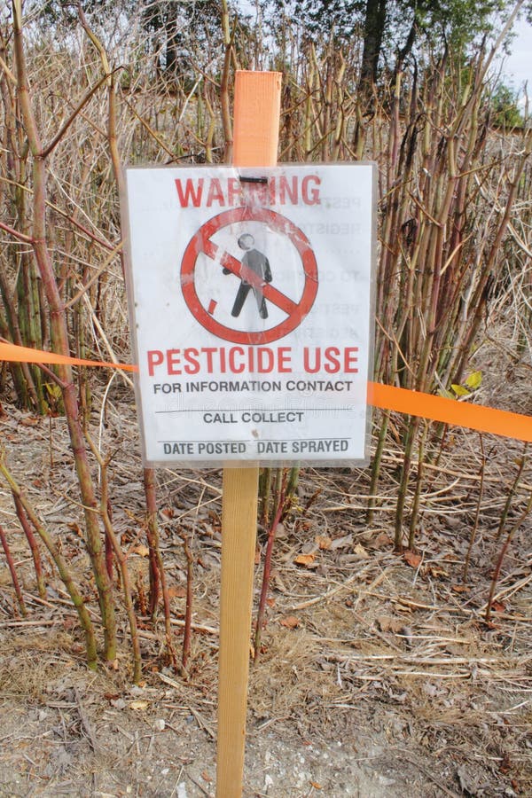 Pesticide Warning Flags Signs