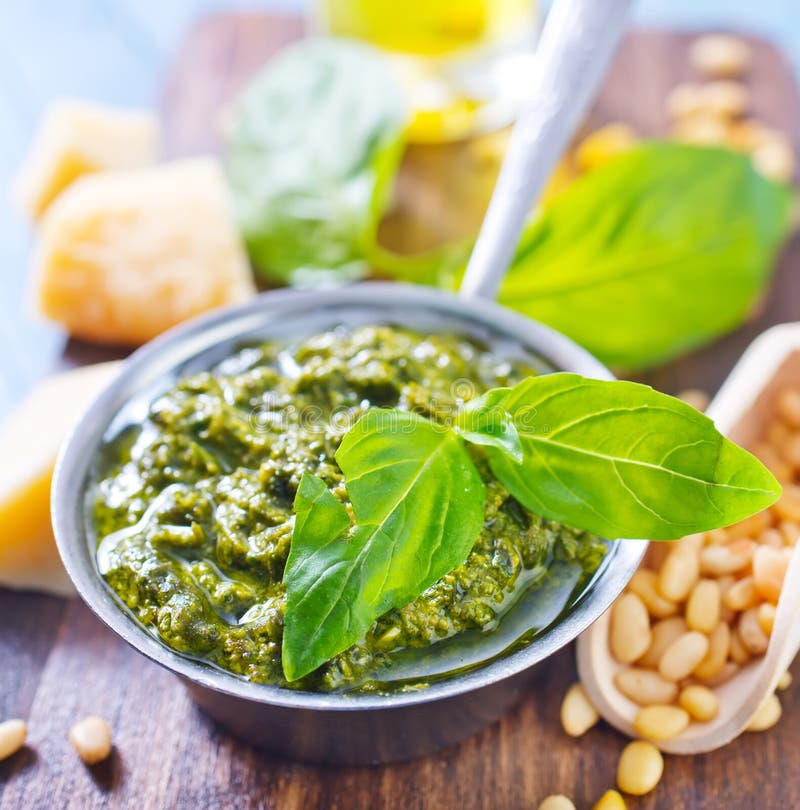 Pesto image stock. Image du fixings, ingrédient, homemade 39833027